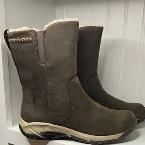 Merrell Encore 4 Tall Zip Polar Boots , Waterproof, Insulated, Leather Size 10